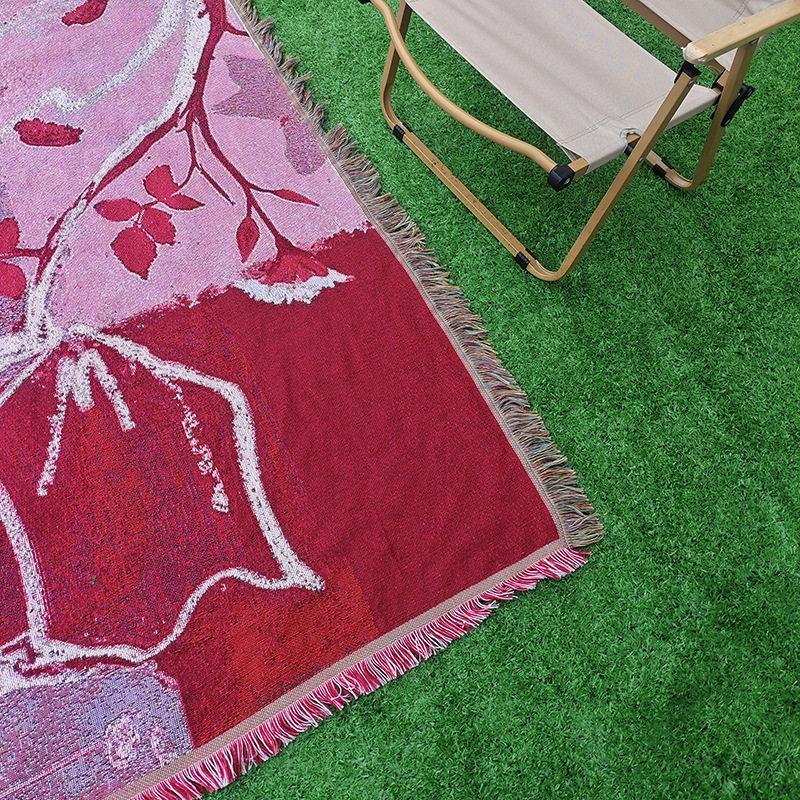 Wholesale Line Blankets, Nap Blankets, High-End Gift Blankets, Tapestry Jacquard Tapestry, Outdoor Camping Blankets, Anti-Cat Scratch Full Coverage