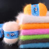 Source supply of coarse hand-woven long-haired mink pompon ball woven yarn wholesale DIY wool wholesale and retail