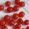 Red agate pumpkin beads chalcedony loose beads handmade DIY bracelet necklace accessories beaded material melon edge beads wholesale