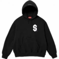 E567 supreme s hooded sweatshirt black