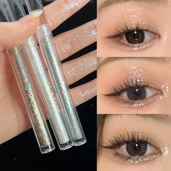 Make-up HDKD liquid eye shadow ins pearlescent fine flash lying silkworm brightening liquid sequins large shiny crystal light makeup novice