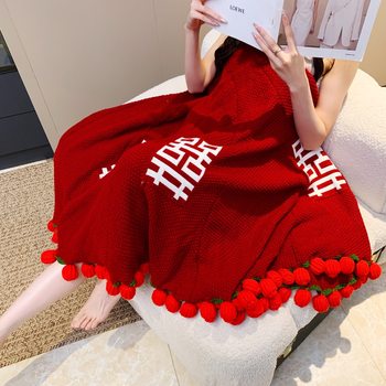 Rose Bouquet Blanket Finished Product, Wedding Blanket, Wedding Engagement Gift, Practical Gift for Newlyweds, Bride and Best Friend