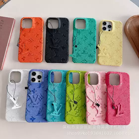Cross-Border Popular Embossed Trendy Mobile Phone Case Suitable for Iphone17Promax European and American Tag Apple 17 Protective Case