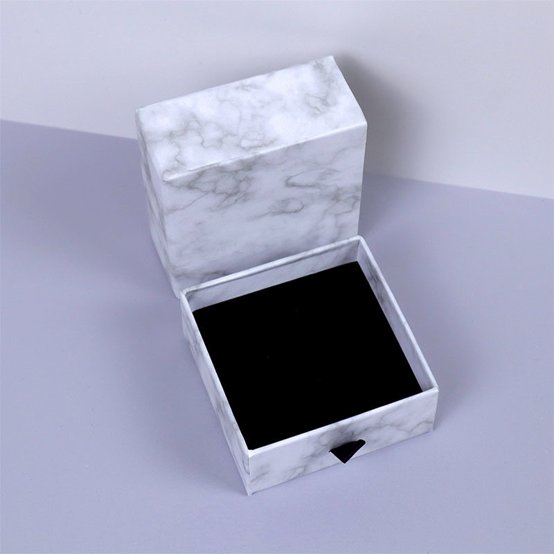 Ing Style Exquisite Gift Jewelry Box Necklace Jewelry Packaging Box High-End Marble Drawer Storage Box
