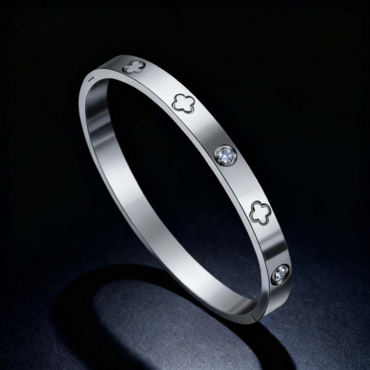 钛钢手镯女生高级感小众满天星不掉色镶钻精致排钻ins风满钻手环