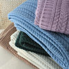 Wool Blanket Knitted Wool Blanket Ready for Delivery American Style Towel Blanket Solid Color Bedside Towel New Style