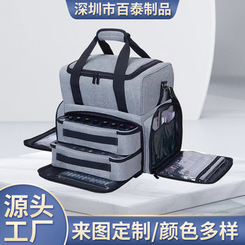 Cross-Border Large-Capacity Storage Thickened Makeup and Toiletry Bag, Portable Handbag for Nail Tools, Cross-Body Storage Bag