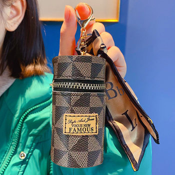 High Luxury Coin Wallet Retro Bucket Mouth Red Bag Simple Pendant Women's Small Wallet Stock Small Bag