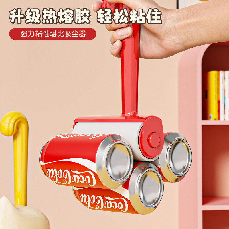 Cat Hair Sticker Roller Tearable Replaceable Roll Paper Roller Brush Sticky Cat Hair Clothes Hair Cleaning Hair Sticker