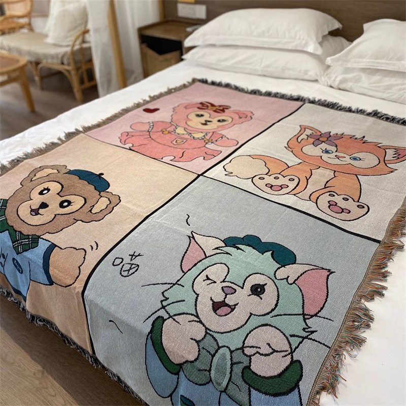 Cartoon Mickey Cute Blanket Multi-purpose Casual Decorative Sofa Towel Hanging Cloth Cover Cloth Carpet Children's Room Bed End Blanket