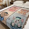 Cartoon Mickey Cute Blanket Multi-purpose Casual Decorative Sofa Towel Hanging Cloth Cover Cloth Carpet Children's Room Bed End Blanket