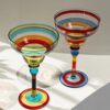 Painted Margaret Wine Glass Crystal Glass Hand-painted Cocktail Cup Goblet Bar Home Wholesale