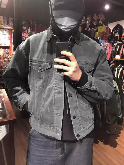 Heavyweight J10 American-Style Kaha Workwear Canvas Motorcycle Quilted Coach Jacket Cotton Coat Men's Casual Jacket with Lapel