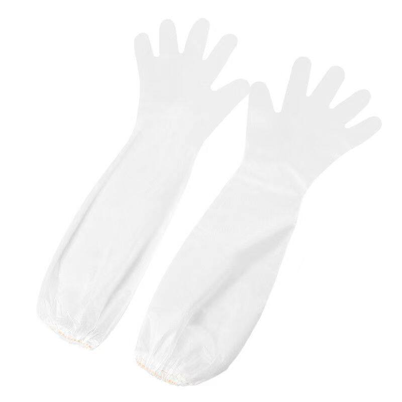 Disposable Thickeneded Wear-Resistant Gloves with Girdle and Extended Version for Dishwashing Kitchen Durable Hand-Fitting Waterproof Housework Protective Gloves
