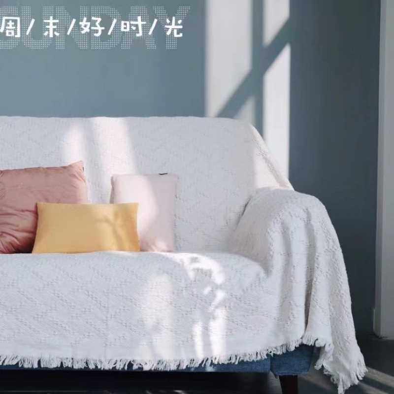 Sofa Towel Cover American Pastoral Full Cover Universal French Sofa Cushion Cover Blanket Cotton Pure Four-Season Universal