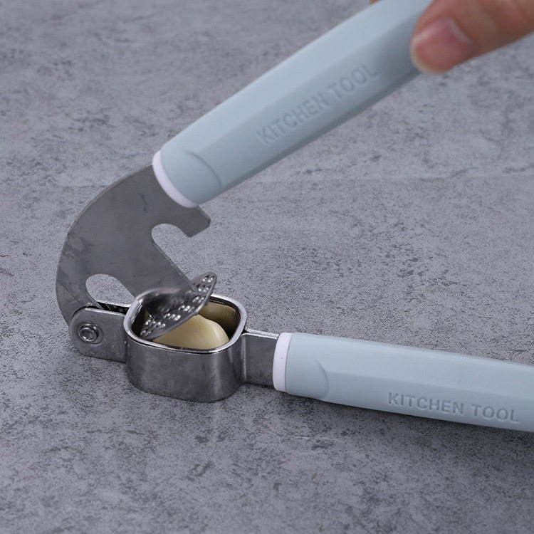 Stainless Steel Garlic Press Multifunctional Walnut Cracker Kitchen Gadget Household Manual Garlic Masher Garlic Paste Tool