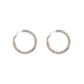 silver-large metal broken silver earring (thick gold plating)