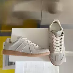 2026 New Model Genuine Leather German Training Shoes, Flat Casual Sneakers, Versatile Retro Shoes, Cross-Border Foreign Trade Sports White Shoes