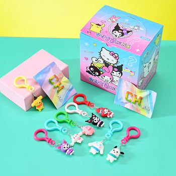 New Sanrio Doll Blind Bag Demolition Music 32 Pack Keychain Student Creative Toys Stall Blind Box Suckle