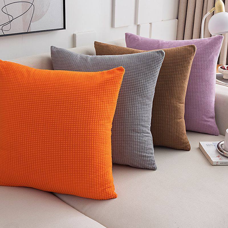 Simple Pillow, Living Room Color Sofa Cushion, Bedside Pillow, Office Lunch Break Waist Pillow, Internet Celebrity Pillowcase, Removable and Washable Factory