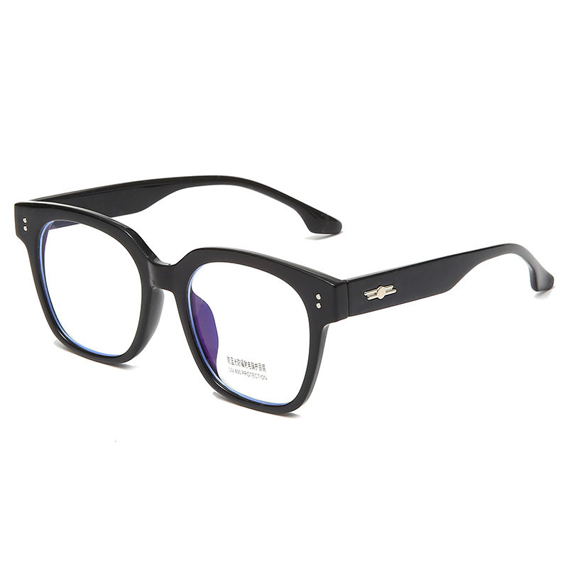 New Korean-style Little Red Book Same-style Frame Large Face Slimming Plain Anti-blue Light Flat Mirror