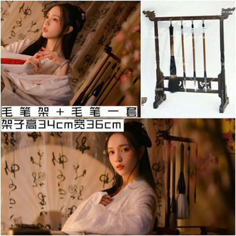 チョコレート色のブラシホルダーセット-0x0cm