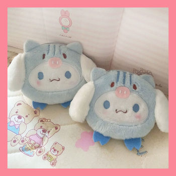 Jade Stuffed Coin Purse Gui Dog Cartoon Cute White Big Ears Coin Purse