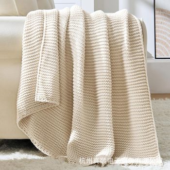 Wholesale Customized Ins Style Scandinavian Sofa Blanket Office Nap Blanket Air Conditioning Blanket Simple B&B Decoration