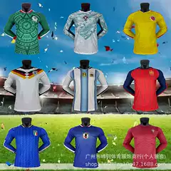 Long-Sleeved Player Version Football Jerseys Argentina Mexico Spain Germany Wholesale 2026 World Cup