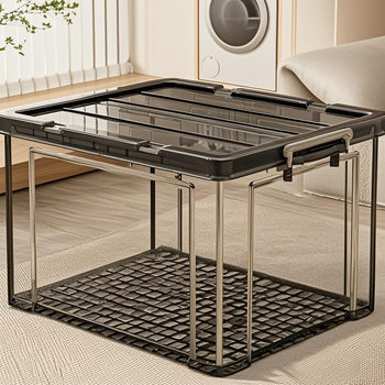 Good Helper Large Capacity Transparent Storage Box Household Wardrobe Clothes Plastic Box Toy Trunk Storage Box