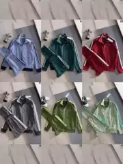 New Y Fish Multi-Color Casual Fashion Suit for Men and Women with a Turn-Down Collar and Zipper Jacket
