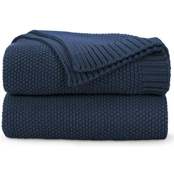 Manufacturer Wholesale Cross-Border Sofa Throw Blanket, Soft and Comfortable Knitted Blanket, Nap Blanket