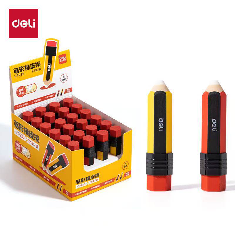 Deli Vp231 Pen-Shaped Eraser, Real Collection of Crumbs, No Crumbs, Easy to Wipe Clean Without Leaving Traces, Special for Student Sketches