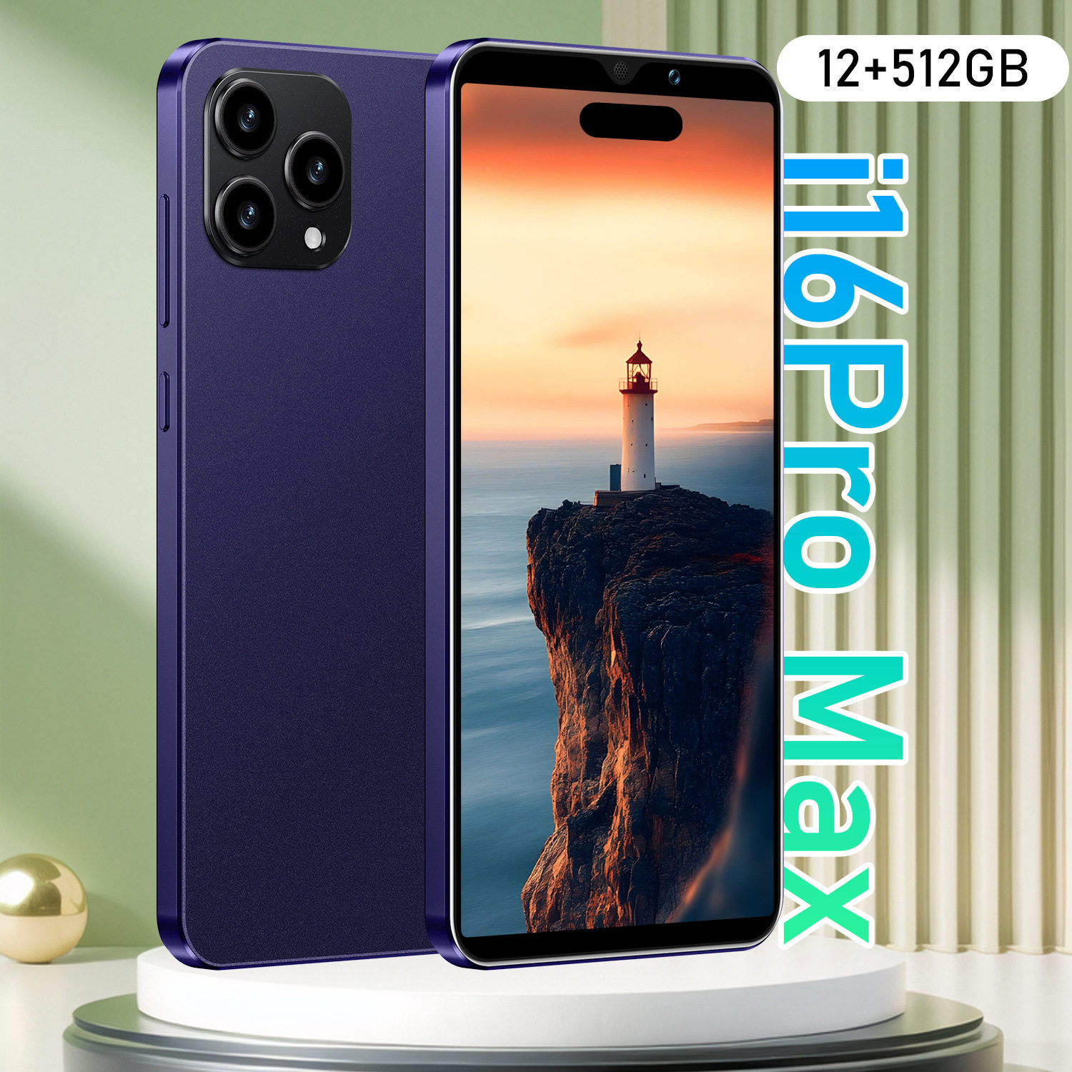 跨境手机I16ProMax新款智能手机1+16GB安卓8.1速卖通6.0大屏