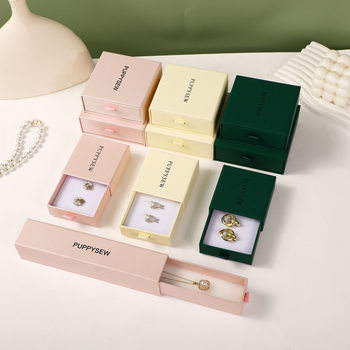 Source Manufacturer Jewelry Box Drawer Box Necklace Ring Pendant Box Earrings Jewelry Gift Storage Box