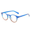 2022 new round frame beige nail color anti-blue light glasses cross-border Amazon men and women fashion glasses frame