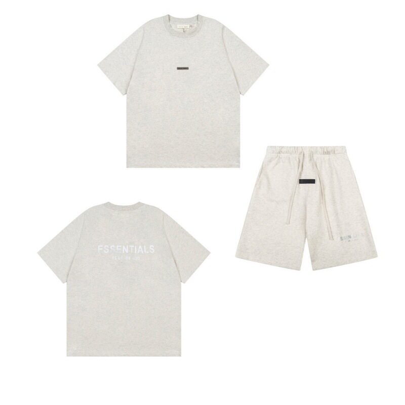 新款FEAR OF GOD ESSENTIALS植绒字母男女休闲宽松加绒连帽卫衣潮