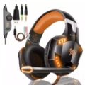 G2000 Black Orange + Adapter Cable [3.5mm for Phone/PC]
