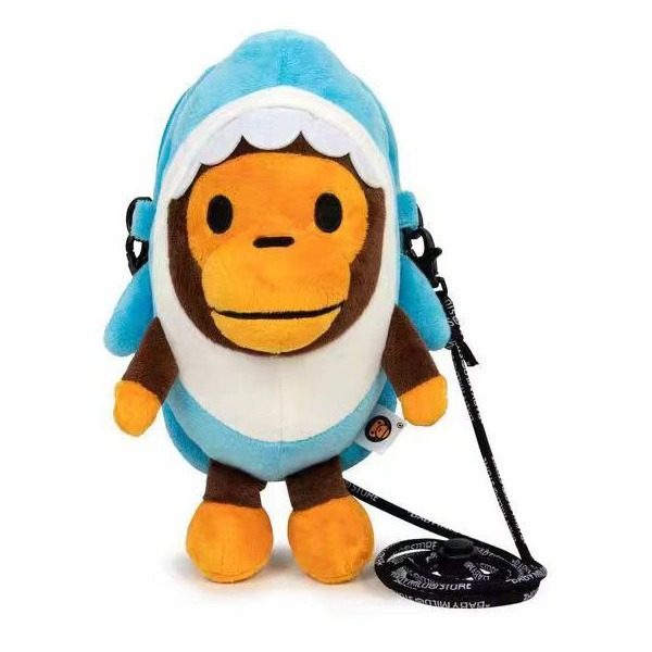 Japanese fashion brand babymilo phone monkey shark mobile phone messenger bag one shoulder adult cute coin purse