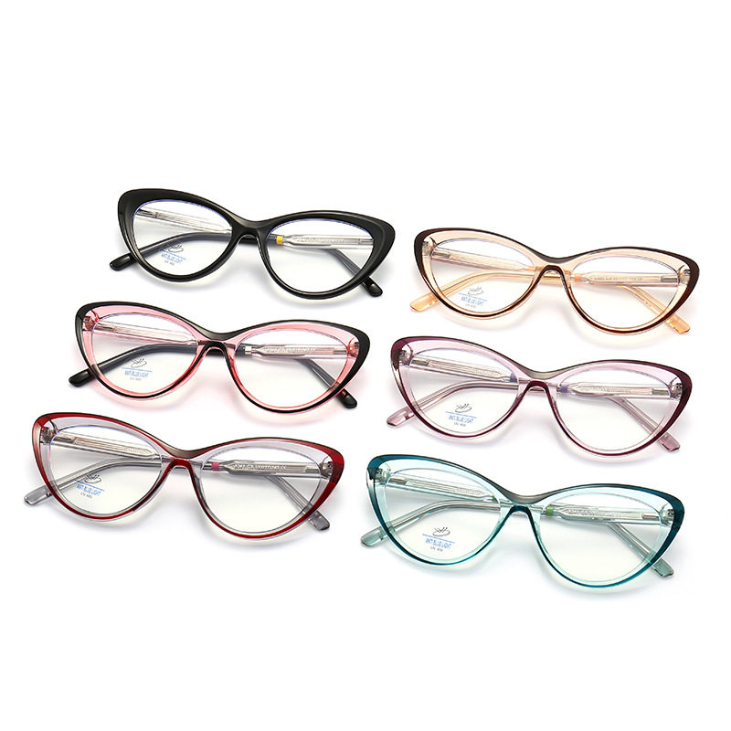 New 8341 elastic glasses leg frame round unisex TR90 frame plain glasses anti-blue light glasses plain glasses