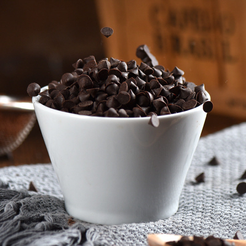 Baking Ingredients Zy High Temperature Resistant Dark Chocolate Beans Instead of Cocoa Butter Cake Bread Pastry Decoration 100g