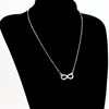 European and American-style Cross-border Simple Lucky 8-character Necklace Accessories Women's Fashion All-match Personality Design High-grade Clavicle Chain