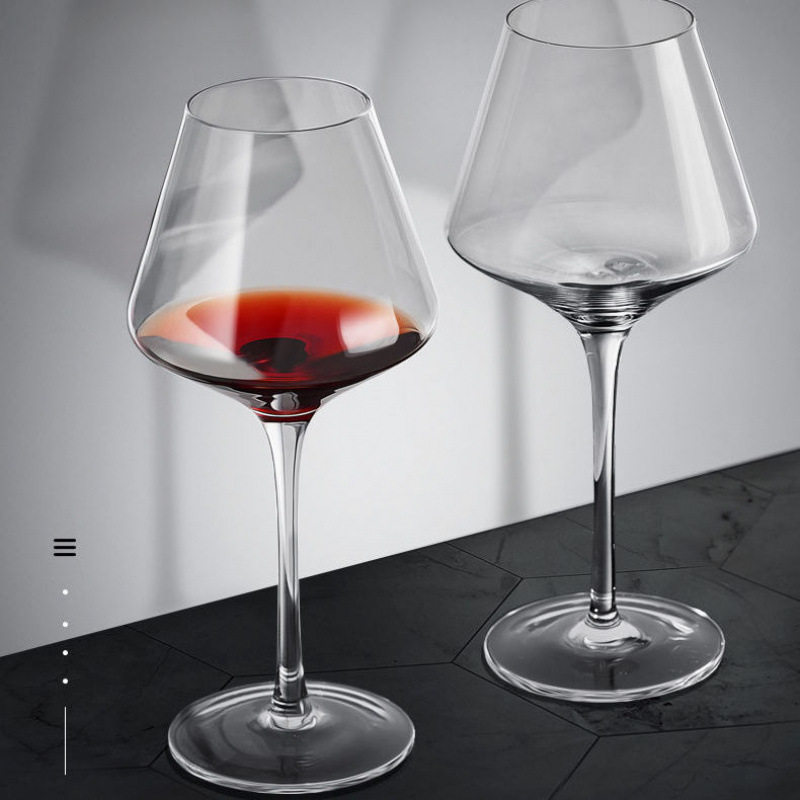 Large Burgundy Red Wine Glass Set for Home Luxury Creative Crystal Glass Big Belly Decanter Grape Goblet