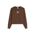 Brown [round neck small label embroidery]