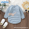 Ins Hot Selling New Baby Knitted Cute Puppy Jacquard Uniform Triangle Fart Hap Climbing Clothes