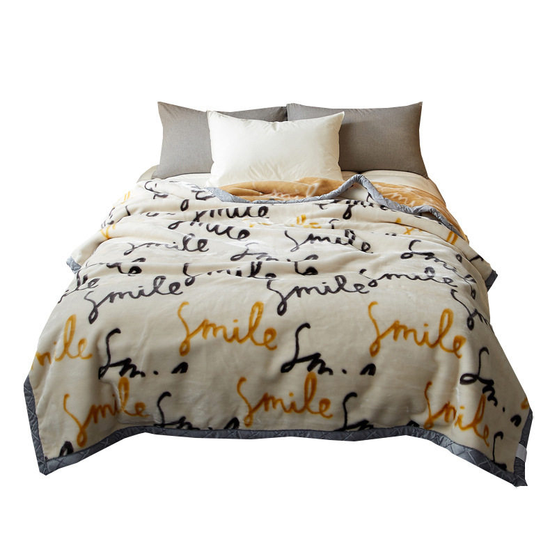 Raschel Blanket Winter Thickeneded Warm Coral Flannel Blanket Bed Sheets Single Winter Quilt Student Dormitory