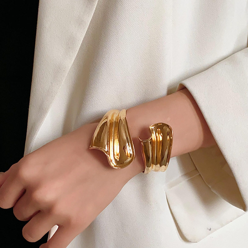 欧美跨境简约时尚手镯臂环小众冷淡风气质手环高级感百搭手饰批发