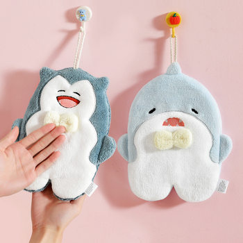 Hand towel hanging household children's cute cartoon absorbent hand cloth toilet kitchen quick-drying towel hand gift