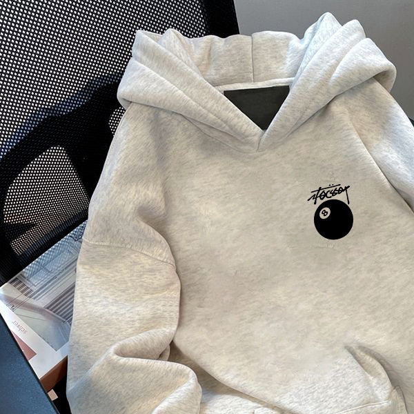 Sweatshirt men ins trend 2024 autumn and winter new personality street print heavy loose versatile couple hooded sweatshirt