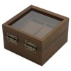 [Retro Edition] in stock Wholesale Black Walnut Wooden Double Watch Storage Box Watch Box Couple Watch Box
